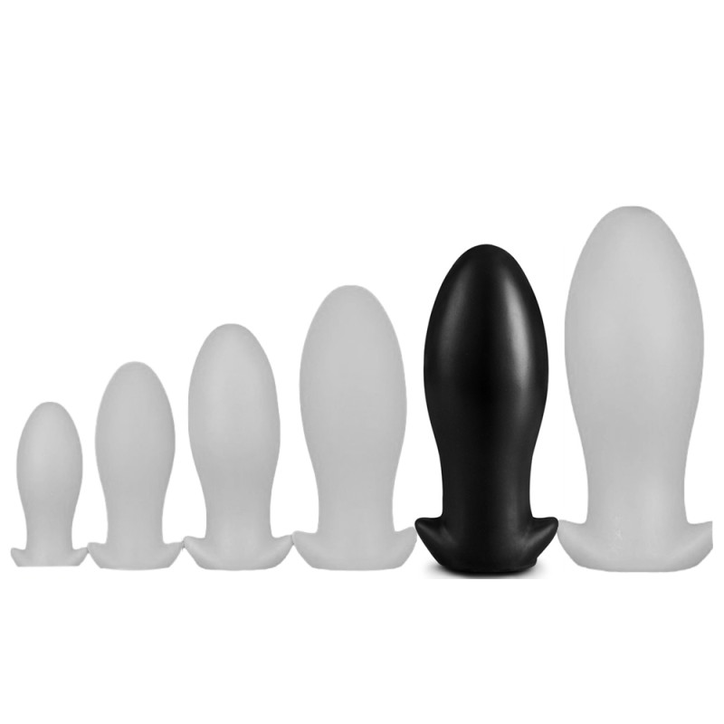 EggPlay Plug Silicone Saurus Egg XXL 18.5 x 8.3cm Noir